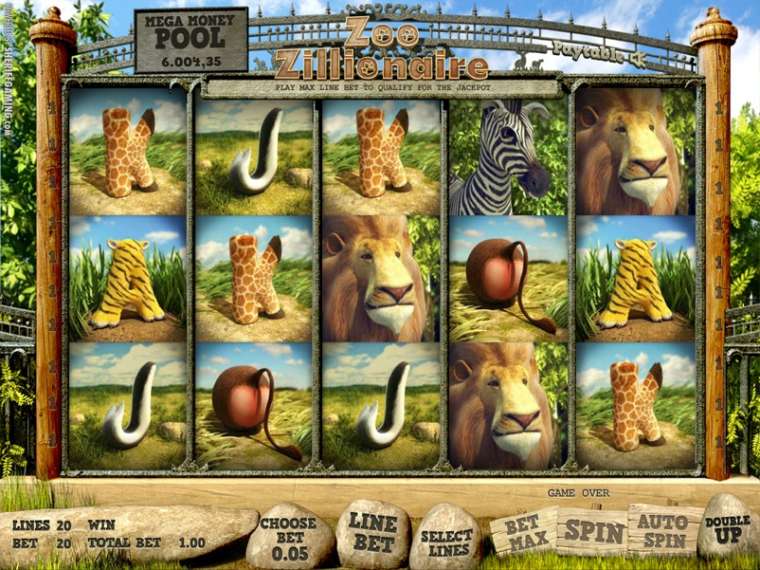 Play Zoo Zillionaire slot CA