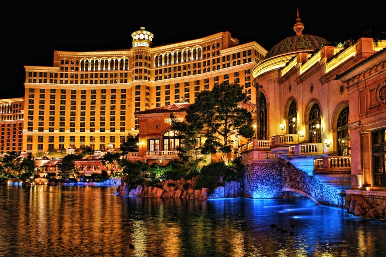 Panoramic view of the hotel Bellagio