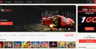 50 freespins for signing up at 1GO Casino: 1GO Online Casino