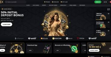 50 freespins for signing up at Lex Casino: LEX Casino