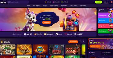 No deposit at IRWIN: 50 FS for signing up: IRWIN online casino