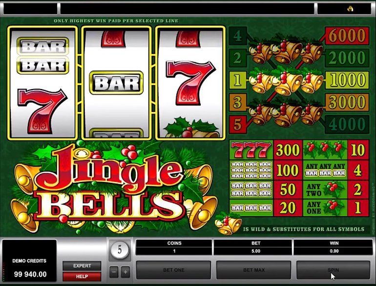 Jingle Bells video slot