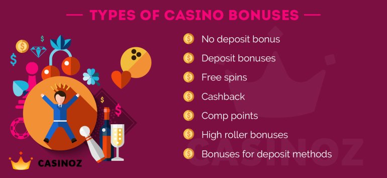 Variety of casino bonuses