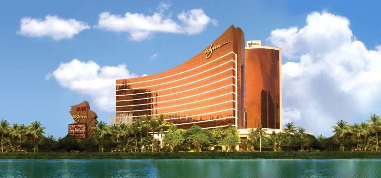 View of the Wynn Macau Hotel in Wynn Resort Casino Macau Outside view in Wynn Resort Casino Macau