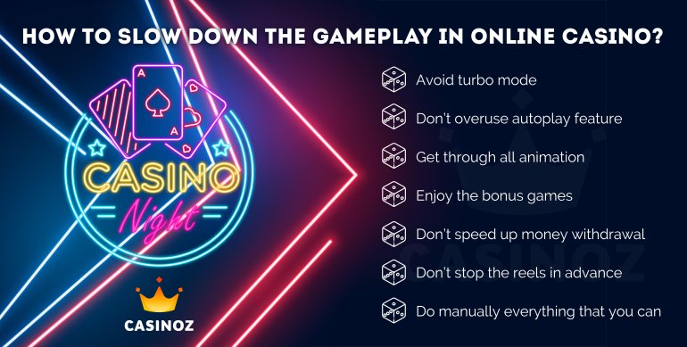 tempo of gameplay in online casino