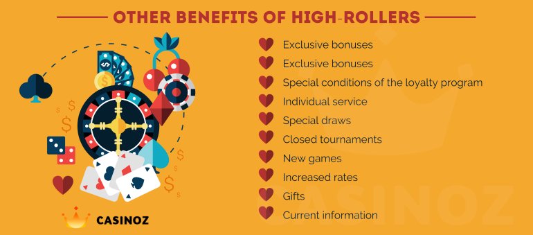 benefits for casino VIP players