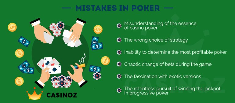 Mistakes in poker Poker mistakes