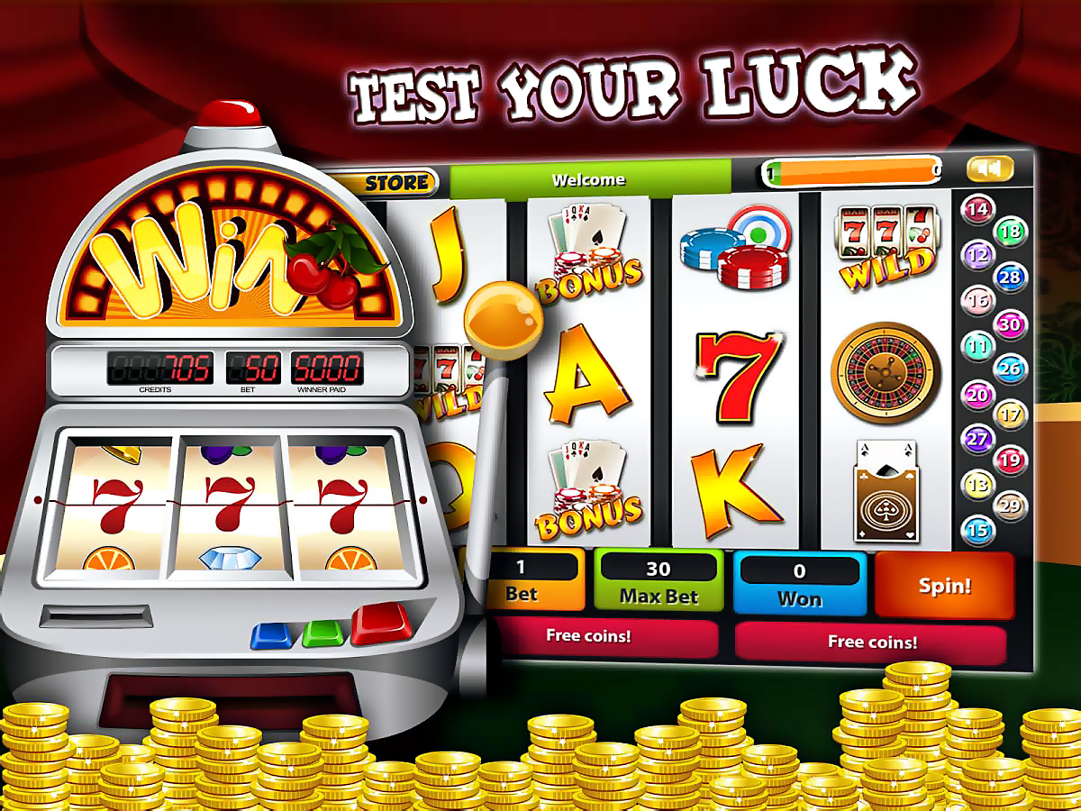 Slot machines Slot machines and coins